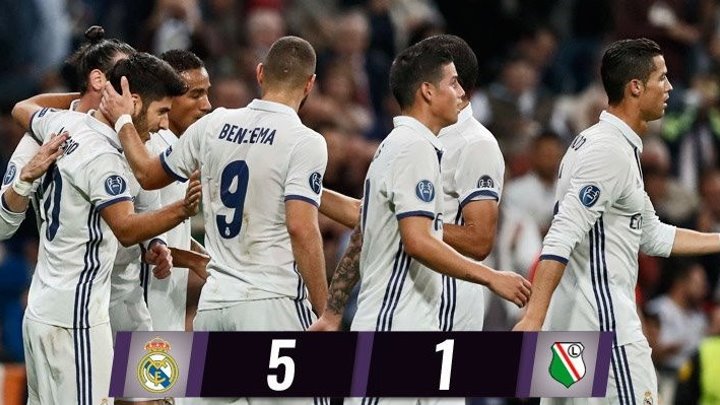 Real Madrid vs Legia 5-1 All Goals & Highlights 18-10-2016