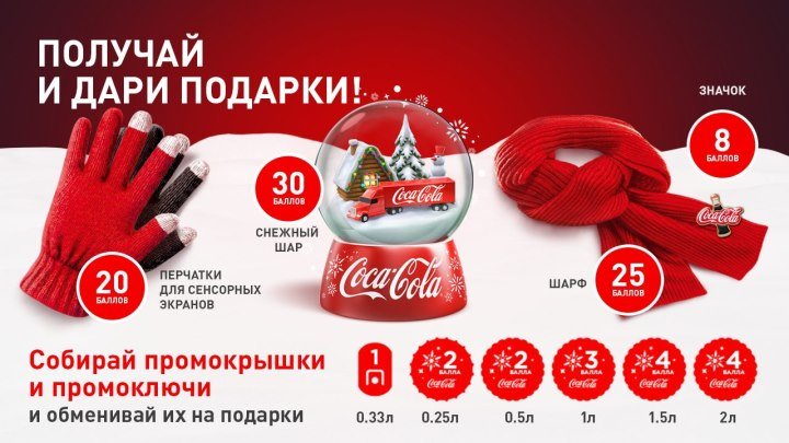 Получай и дари подарки с Coca-Cola!