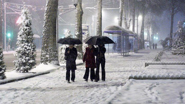 Зимняя, заснеженная, Душанбе 26.11.2016