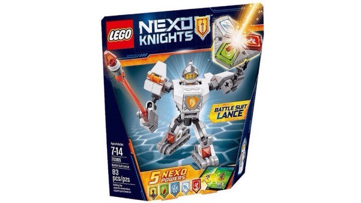 Лего Нексо Найтс 70366 Боевые доспехи Ланса - Новинка 2017 LEGO Nexo Knights Battle Suit Lance