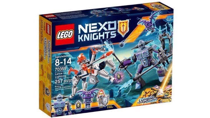 Лего Нексо Найтс 70359 Ланс против Молнии. Обзор LEGO Nexo Knights Lance vs Lightning