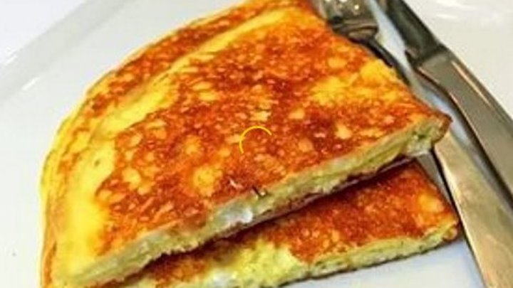 Сырный Хрустящий Омлет за 3 минуты. Вкусный завтрак для школьников и родителей.