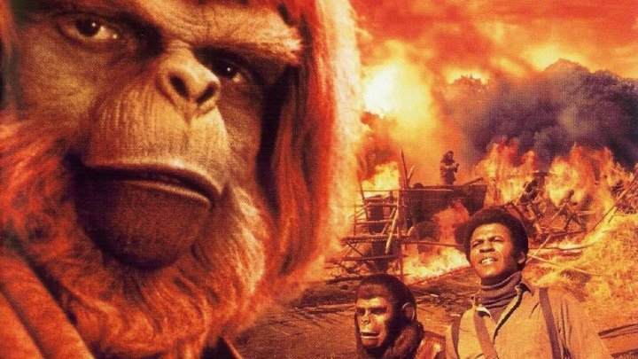 Планета обезьян 5 Битва за планету обезьян (1973) Фантастика, боевик, BDRip от HQ-ViDEO (MVO) Родди МакДауэлл, Дон Мюррэй, Натали Транди, Северн Дарден