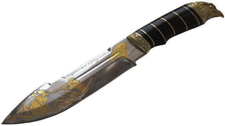 Нож 'Тайга' подарочный из стали ХВ6