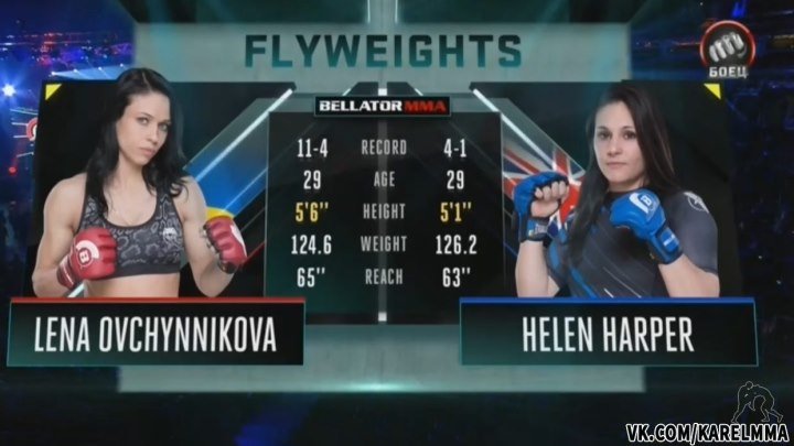 Лена Овчинникова vs. Хелен Харпер. Bellator 177.