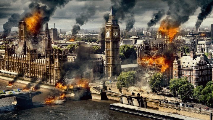 Падение Лондона HD(боевик, триллер, драма, криминал)2016