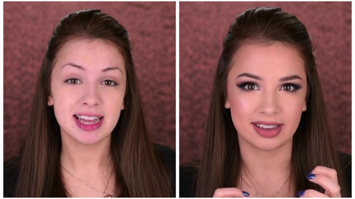 До и После: Как делать гламурный макияж! 💋✨👌