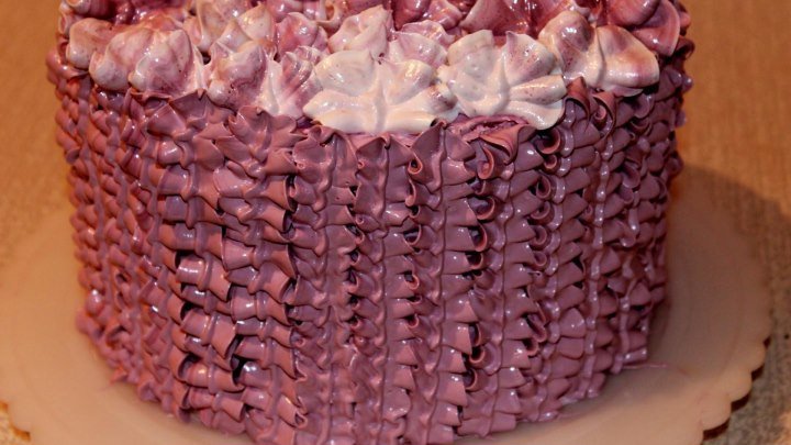 Как украсить торт насадка листик для крема