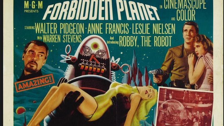Forbidden Planet 1956, Walter Pidgeon, Anne Francis, Leslie Nielsen, Warren Stevens, Richard Anderson, Robert Dix, (Eng).