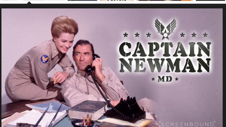 Captain Newman M D (1963) Gregory Peck, Tony Curtis, Angie Dickinson, James Gregory, Robert Duvall, Dick Sargent, Jane Withers, Directed by David Miller (Eng)