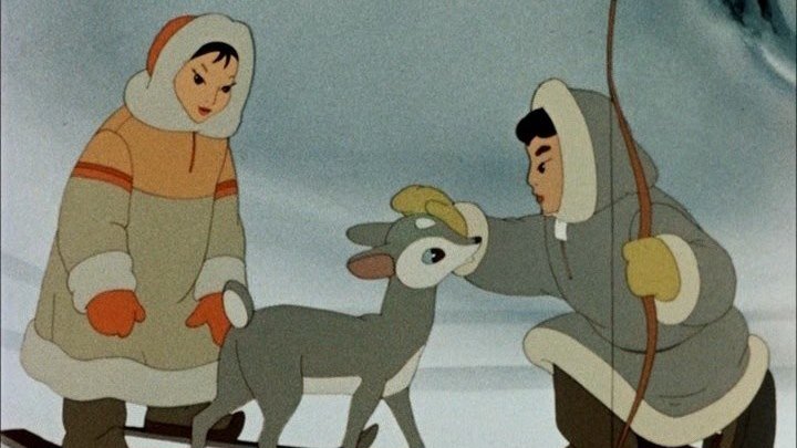В яранге горит огонь Мультфильм, 1956