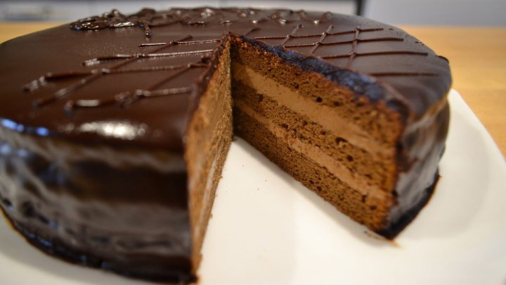 Торт Прага по ГОСТу. Шоколадный торт. Пошаговый рецепт