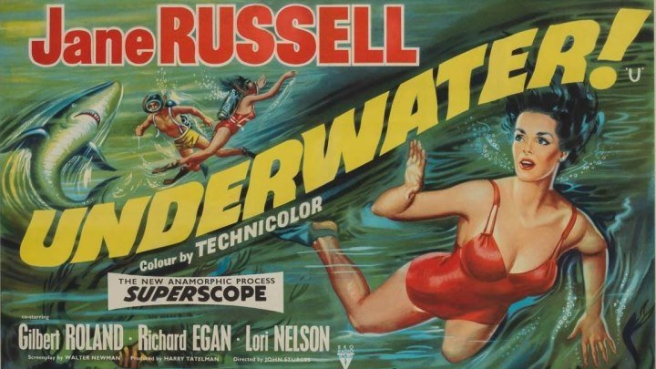 Underwater! starring Jane Russell! in Superscope!