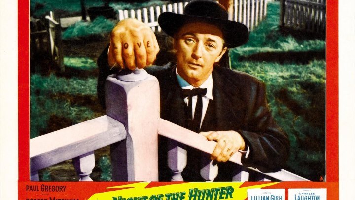 The Night of the Hunter 1955 *HD* Robert Mitchum, Shelley Winters, Lillian Gish , James Gleason, Peter Graves, Don Beddoe, James Griffith, Director: Charles Laughton , Cinematography by Stanley Cortez
