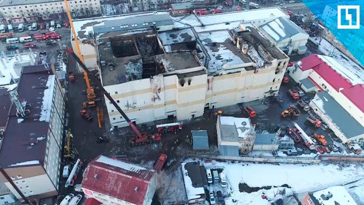 ТЦ после трагедии в Кемерово