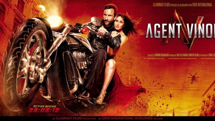 АГЕНТ ВИНОД _ AGENT VINOD (2012) 1080_ Страна:Индия_ Боевик_ В ролях : Карина Капур, Саиф Али Кхан