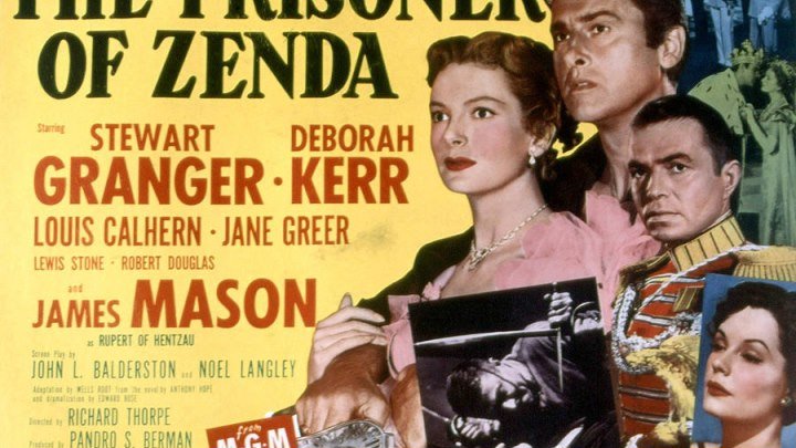 The Prisoner of Zenda 1952 with Deborah Kerr,Stewart Granger, Louis Calhern and Jane Greer