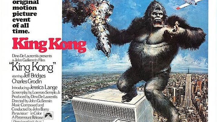 ASA 🎥📽🎬 King Kong (1976) directed by John Guillermin with Jeff Bridges, Jessica Lange, Charles Grodin, John Randolph