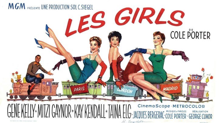 ASA 🎥📽🎬 Les Girls (1957) directed by George Cukor with Gene Kelly, Mitzi Gaynor, Kay Kendall, Taina Elg