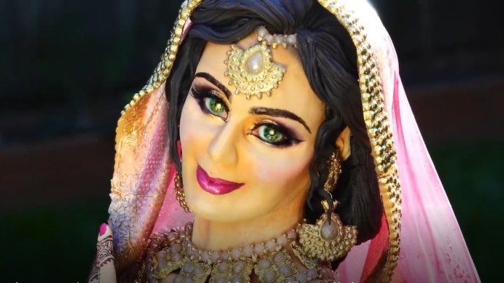 Скульптурный торт "Индийская невеста"! Это просто потрясающе!!!