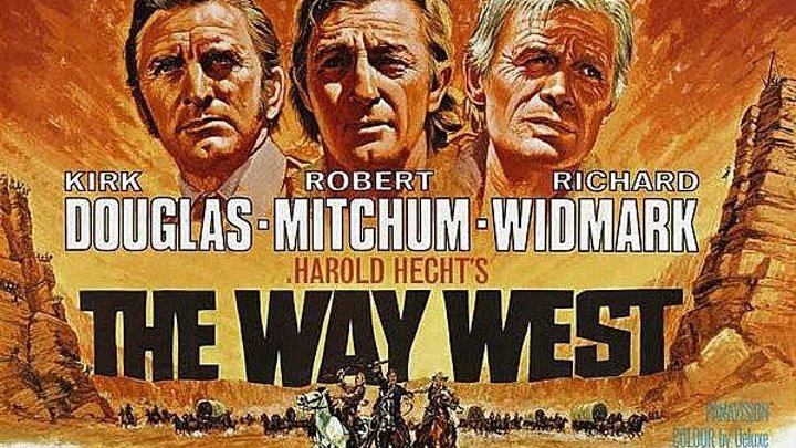 The Way West 1967 with Robert Mitchum, Kirk Douglas, Richard Widmark, and features Sally Field in her first major film role.