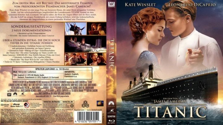 Титаник (Джеймс Кэмерон) [1997, США, драма, мелодрама]