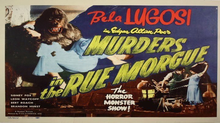 Edgar Allan Poe's Murders in the Rue Morgue starring Bela Lugosi! A 1930s Horror Cult Classic!