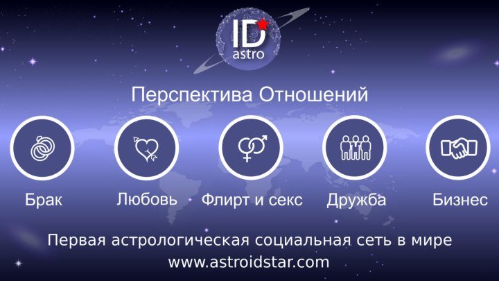 Astroidstar.com это первая астрологическая социальная сеть в мире! Наша сеть позволит вам найти совместимых друзей или партнеров согласно синастрии.