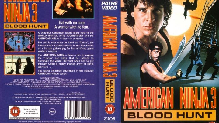 Американский ниндзя 3 Кровавая охота (1989) боевик, драма