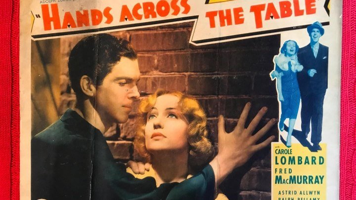 Hands Across the Table 1935 with Fred McMurray, Carole Lombard and Ralph Bellamy