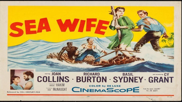 Joan Collins is the "Sea Wife"!🌊💍 starring Richard Burton!💕