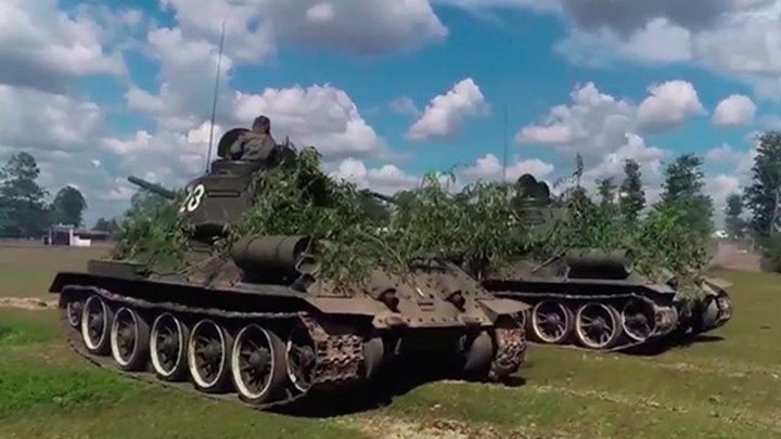 «Звезда» показала легендарные Т-34, стоящие на вооружении армии Лаоса