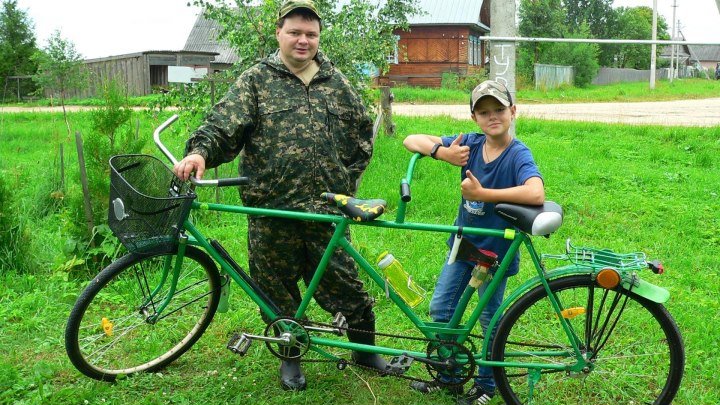 Самодельный велосипед тандем от Сергея Юрьевича