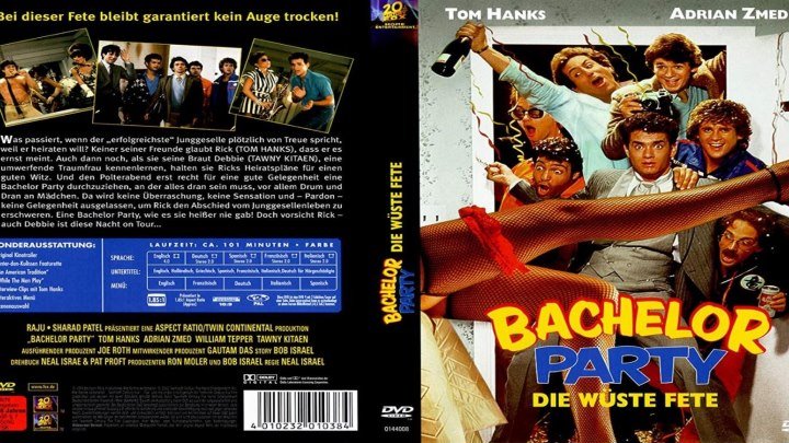 ASA 🎥📽🎬 Bachelor Party (1984) a film directed by Neal Israel with Tom Hanks, Adrian Zmed, Tawny Kitaen, William Tepper