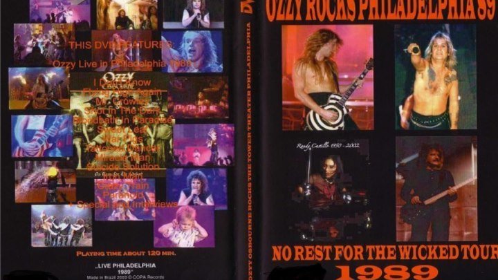 Ozzy Osbourne - 04.06.1989 - Live in Tower Theater, Philadelphia - HD 720p - группа Рок Тусовка HD / Rock Party HD