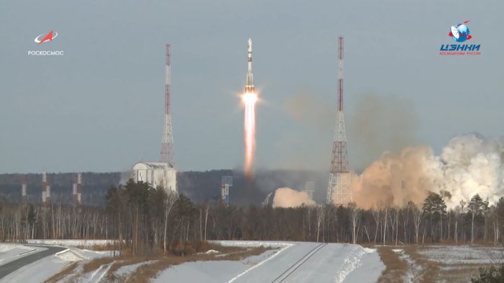 Запуск ракеты-носителя «Союз-2.1а» с космодрома Восточный