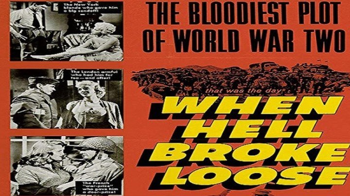 ASA 🎥📽🎬 When Hell Broke Loose (1958) a film directed by Kenneth G. Crane with Charles Bronson, Richard Jaeckel, Violet Rensing, Robert Easton