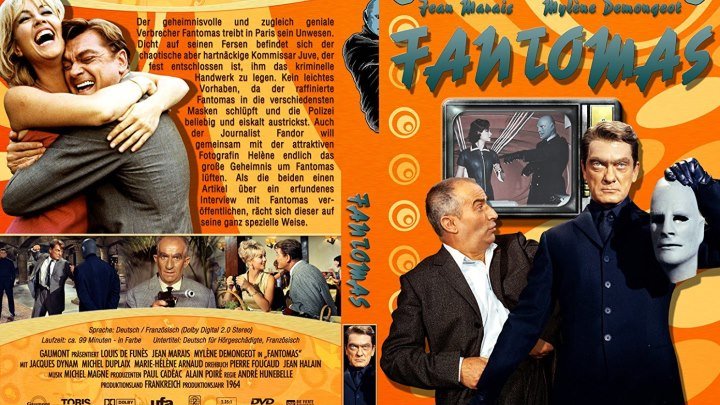 Классика кино: Фантомас. 1964.(комедия+криминал)