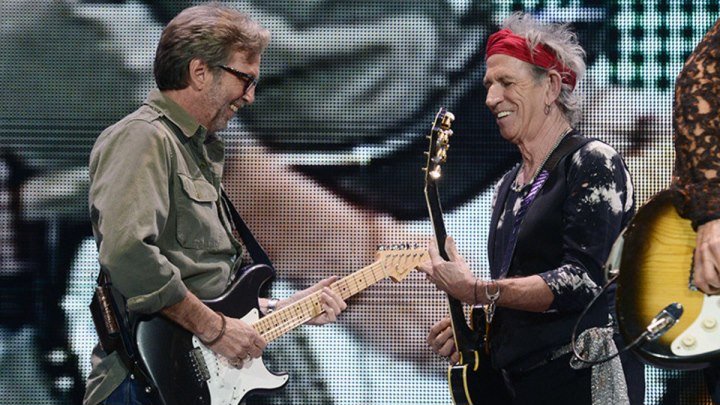 Keith Richards with Eric Clapton - Key To The Highway