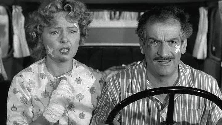 Такси, прицеп и коррида / Taxi, Roulotte et Corrida (1958) комедия