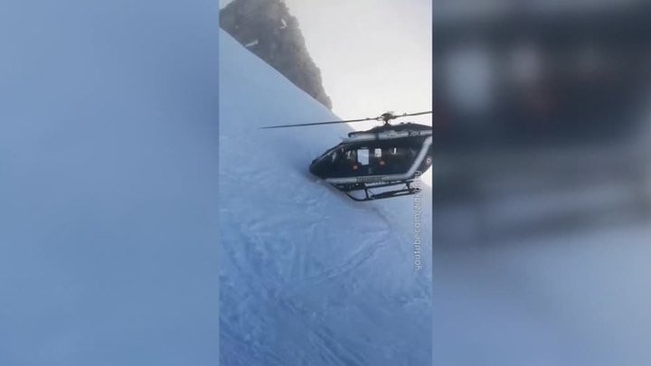 Спасательная операция во французских Альпах. Захватывающие кадры