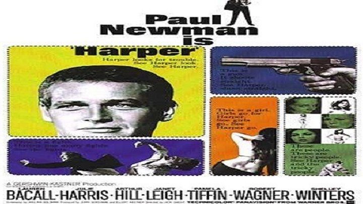 ASA 🎥📽🎬 Harper (1966) a film directed by Jack Smight with Paul Newman, Lauren Bacall, Julie Harris, Shelley Winters