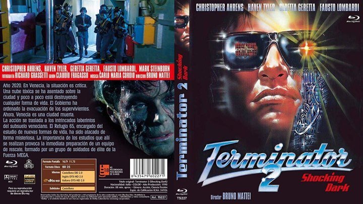 Шокирующая темнота / Терминатор 2 (Италия 1989) Фантастика, Боевик, Ужасы