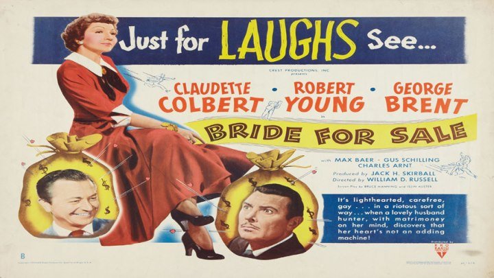 Bride for Sale 💲👰 starring Claudette Colbert, Robert Young and George Brent!