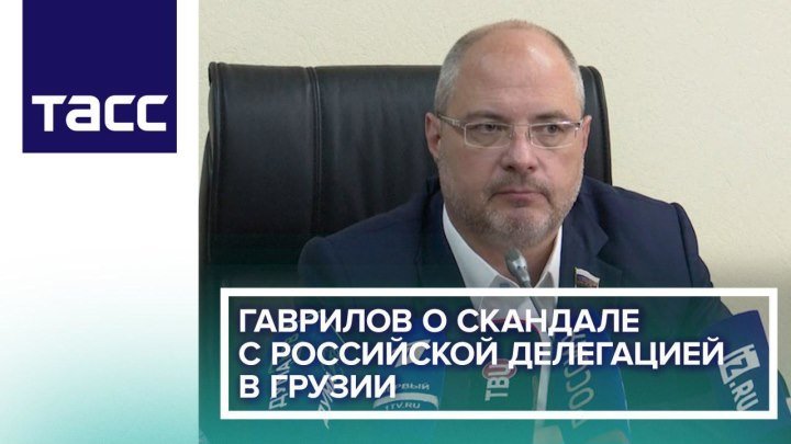 Гаврилов о скандале с российской делегацией в Грузии