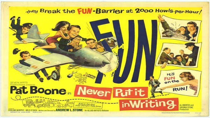 Never Put It in Writing 🙅‍♂️🚫✍️ starring 1950s "teen idol and pop star" Pat Boone!