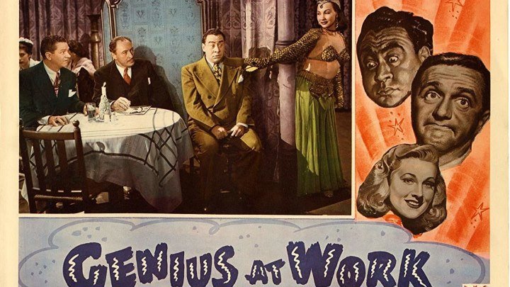 Genius at Work (1946) Wally Brown, Lionel Atwill, Bela Lugosi