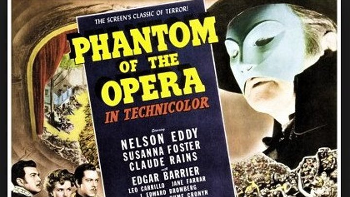 Phantom Of The Opera (1943) Nelson Eddy, Susanna Foster, Claude Rains