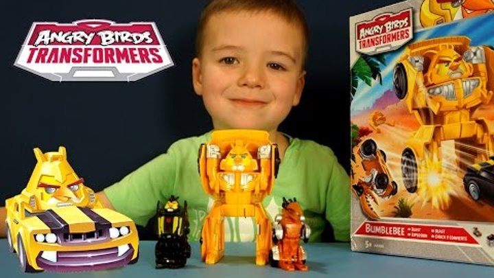 Энгри Бёрдс Трансформеры Телеподс - обзор игрушки на русском языке. Bumblebee by Hasbro Энгри Бёрдс Трансформеры Телеподс - обзор игрушки на русском языке. Bumblebee by Hasbro