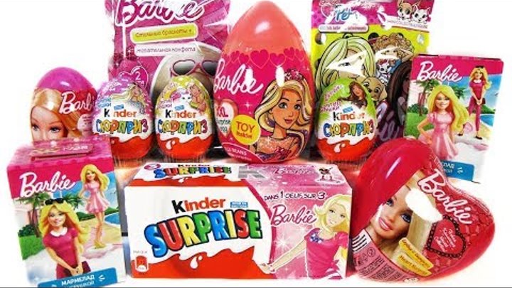 БАРБИ Mix! СЮРПРИЗЫ с игрушками мультик кукла Barbie Sweet Box, Kinder Surprise eggs unboxing